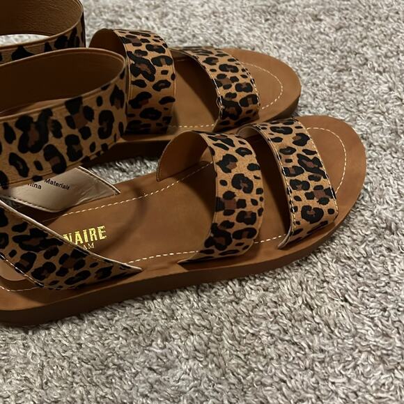 NEW Cheetah Print Sandals CUSHIONAIRE Women Indego Stretch Size‎ 7 Animal Print - Picture 6 of 16